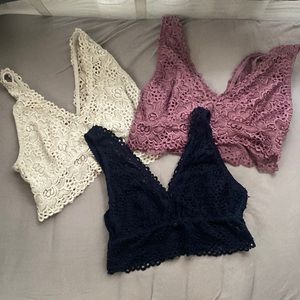 Bundle of 3 Altar’d State Bralettes
